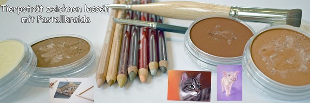 Tierporträt zeichnen lassen mit Pastellkreide